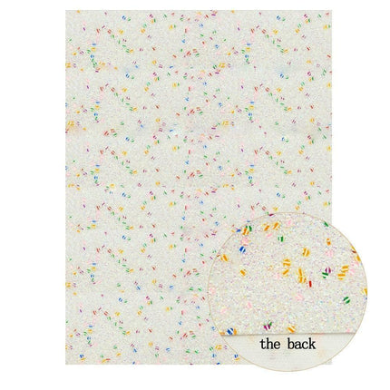 Sparkling White Glitter Fabric Crafting Set - DIY Kit for Stunning Artwork