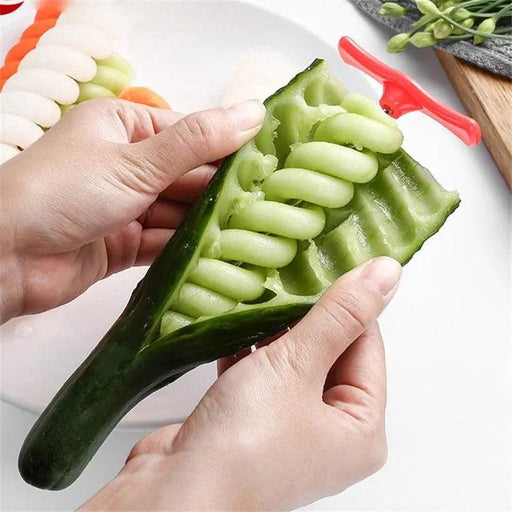 Spiral Vegetable Knife - Essential Tool for Stunning Salad Garnishes