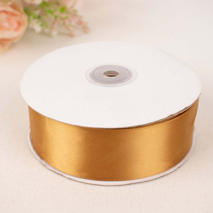 AliKopy 50 Yards 1.5" Gold Satin Ribbon - Decorative & Durable Design