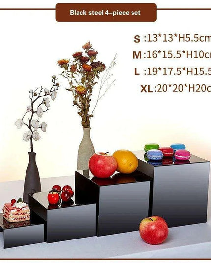 Chic Stainless Steel Dessert and Fruit Display Set - Ideal for Weddings and Special Celebrations