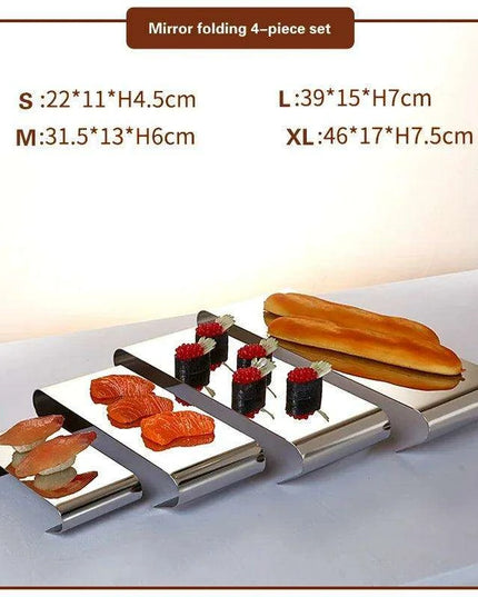 Chic Stainless Steel Dessert and Fruit Display Set - Ideal for Weddings and Special Celebrations