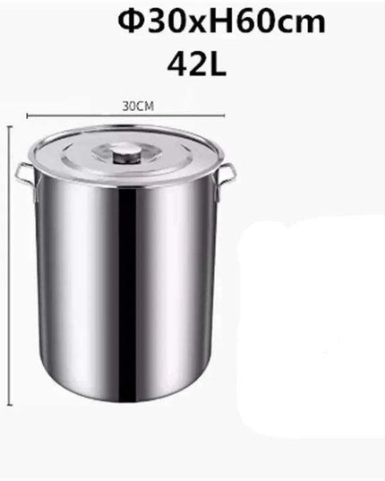 Versatile Stainless Steel Soup and Storage Drum Pot
