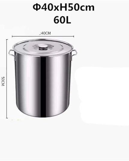 Versatile Stainless Steel Soup and Storage Drum Pot