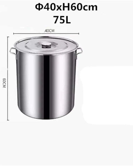 Versatile Stainless Steel Soup and Storage Drum Pot