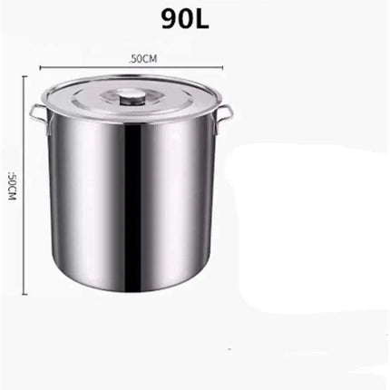 Versatile Stainless Steel Soup and Storage Drum Pot