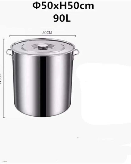 Versatile Stainless Steel Soup and Storage Drum Pot