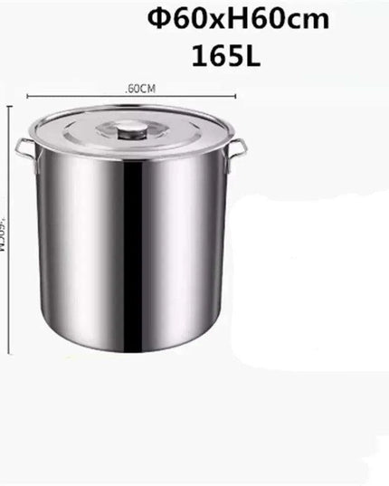Versatile Stainless Steel Soup and Storage Drum Pot