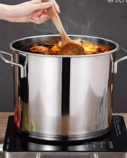Versatile Stainless Steel Soup and Storage Drum Pot