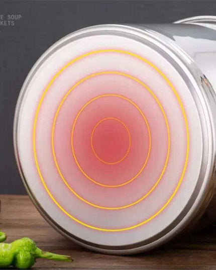 Versatile Stainless Steel Soup and Storage Drum Pot
