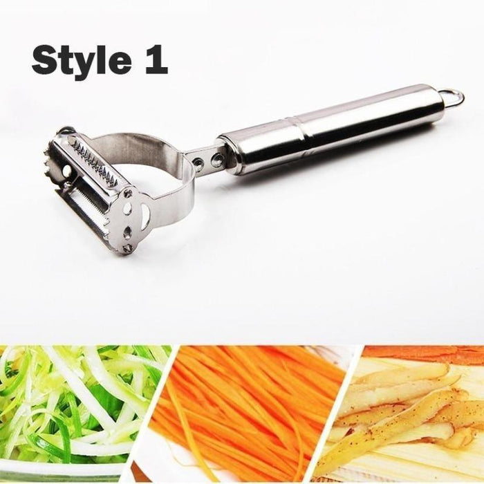 Versatile Stainless Steel Kitchen Tool Set: 2-in-1 Peeler and Grater for Effortless Cooking