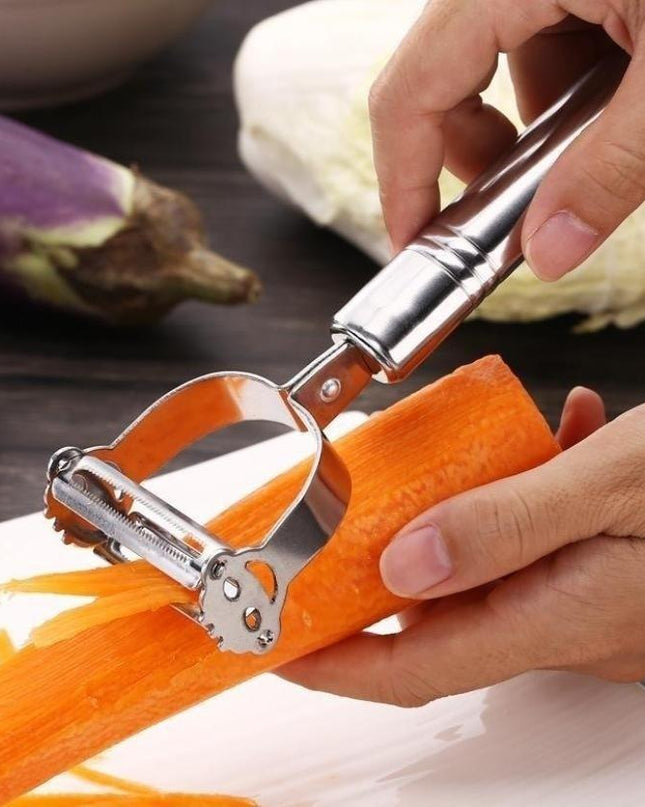 Ultimate Stainless Steel 2-in-1 Grater and Peeler: Your Essential Culinary Tool