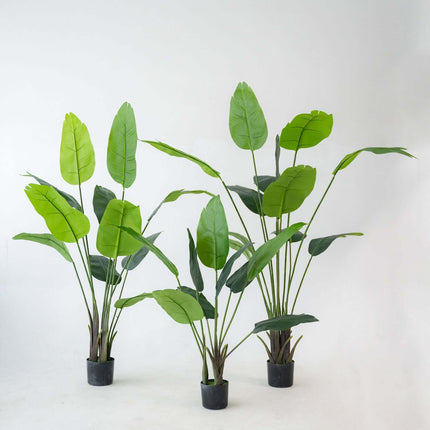 AliKopy 2 Pack 3ft Faux Potted Bird of Paradise Plant - Realistic & Li