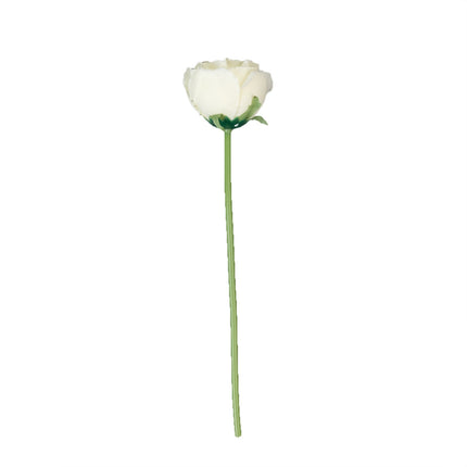 AliKopy 10 Pcs 12" Ivory Silk Roses - Realistic, Perfect for Bouquets