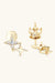 Celestial Moissanite Star Earrings: Luxurious Sterling Silver with Gold and Platinum Finish