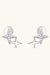 Celestial Moissanite Star Earrings: Luxurious Sterling Silver with Gold and Platinum Finish