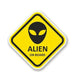 Alien on Board Car Sticker - Drive Safely in Style with Our Waterproof Decal - 13cm x 13cm