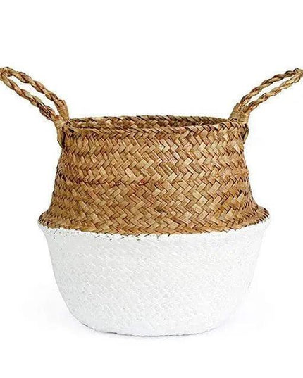 Eco-Chic Foldable Wicker Storage Baskets: Stylish Organization Solution