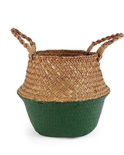 Eco-Chic Foldable Wicker Storage Baskets: Stylish Organization Solution