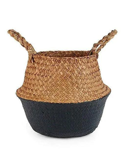 Eco-Chic Foldable Wicker Storage Baskets: Stylish Organization Solution