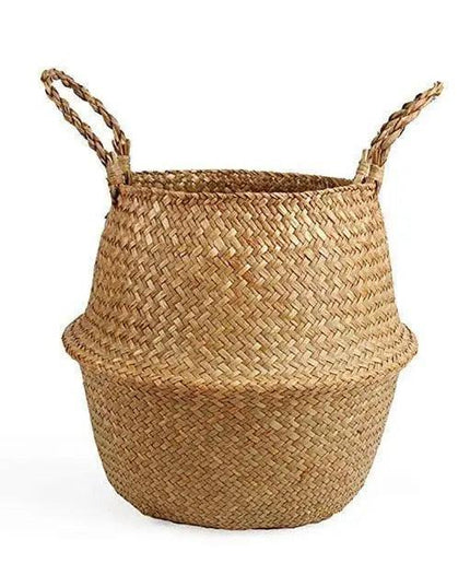 Eco-Chic Foldable Wicker Storage Baskets: Stylish Organization Solution
