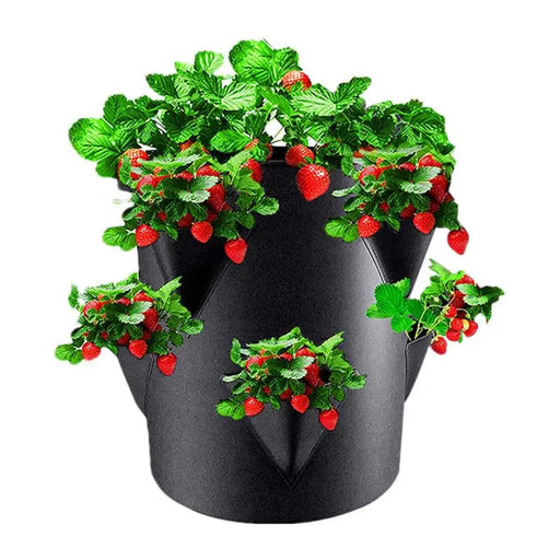 Strawberry Garden Grow Bags with Breathable Fabric for Healthy Plant Growth