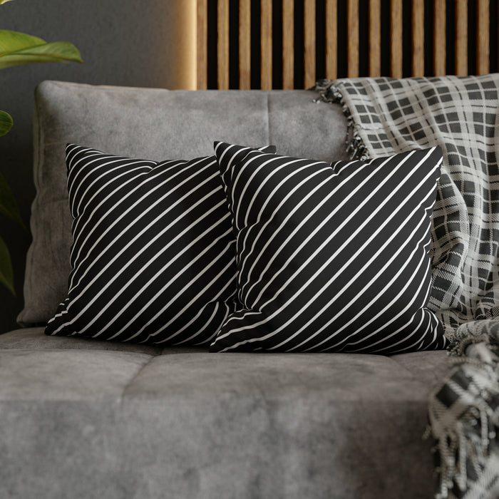 Striped Throw Pillow Case for Home Decor