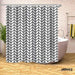 Geometric Plaid Striped Bathroom Curtain