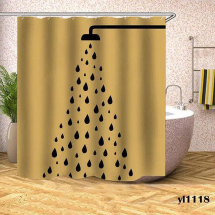 Stylish Geometric Plaid Shower Curtain