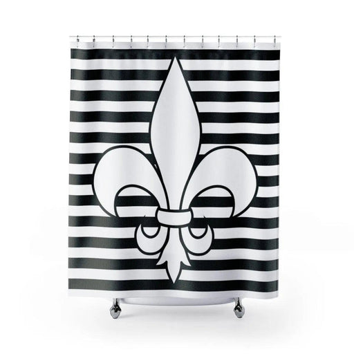 Elegant Stripes Bathroom Curtain