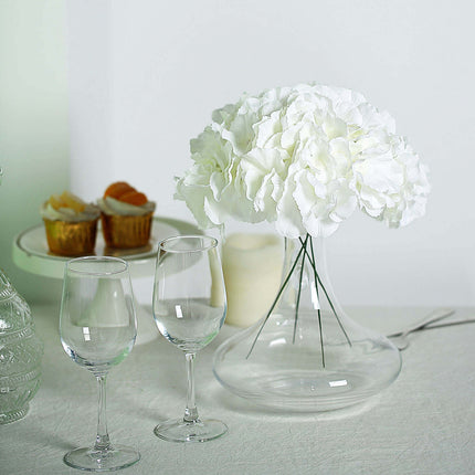 AliKopy 10 Cream Satin Hydrangeas - Realistic, DIY Floral Arrangements