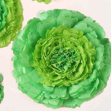 AliKopy Set of 6 Mint Green 3D Paper Flowers Wall Decor - 12"-20
