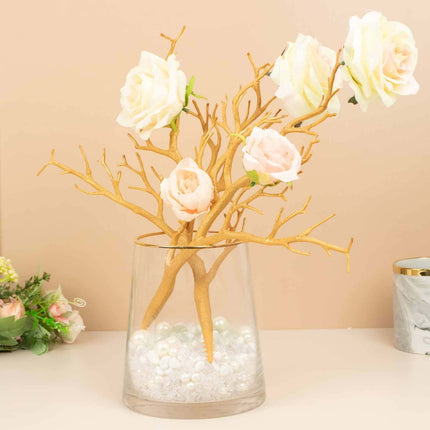 AliKopy 10-Pack Metallic Gold Manzanita Tree Branches, 14" Centerpiece