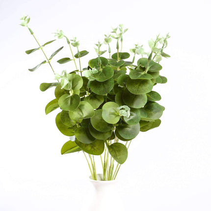 AliKopy 19" Light Green Artificial Eucalyptus Bouquet - Realistic & Lu