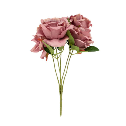 AliKopy 17" Dusty Rose Jumbo Silk Rose Bouquet - High Quality Floral A