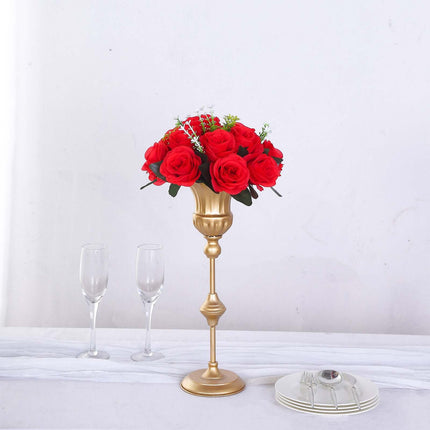 AliKopy 2 Pack Red Silk Rose Flower Balls - 10" Centerpieces, Realisti