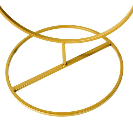 AliKopy 3ft Gold Metal Hoop Flower Stand - 4-Tier Wreath Centerpiece