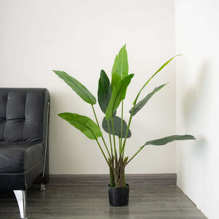 AliKopy 2 Pack 3ft Faux Potted Bird of Paradise Plant - Realistic & Li