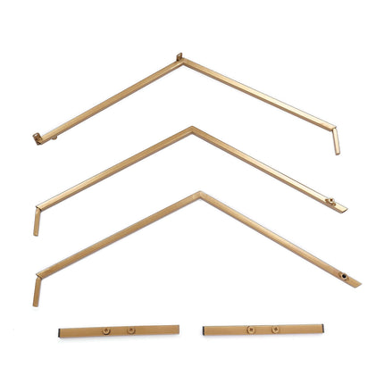 AliKopy Gold Hexagon Wedding Arch - Self-Standing Geometric Centerpiec