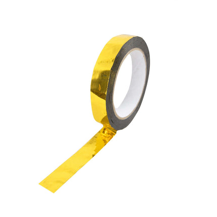 AliKopy 100 Yds Gold Metallic Film Tape - Adhesive, Waterproof, Durabl