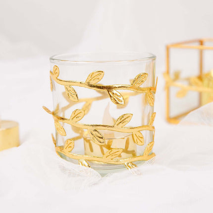 AliKopy 67ft Olive Gold Leaf Ribbon Trim - Artificial Vines for DIY De