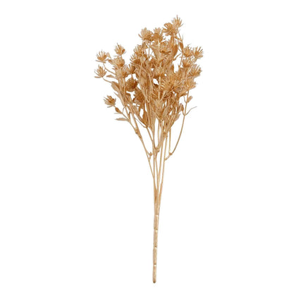AliKopy 4-Pack Metallic Gold Baby's Breath Bouquets, 13" Event Decor