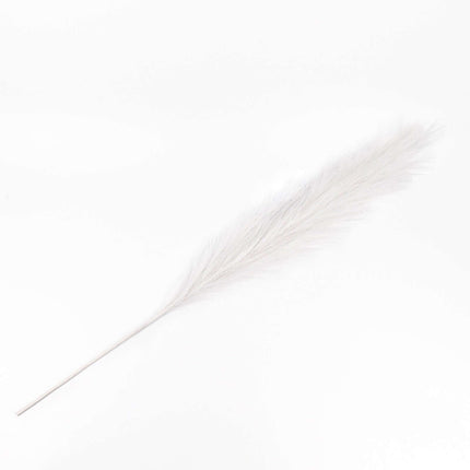 AliKopy 3 Stems White Pampas Grass - Realistic Faux Decor for Boho Sty