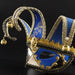 Masquerade Men's Venetian Mask with Festive Bells - Ideal for Parties and Costume Events