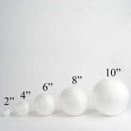 AliKopy 4 Pack 8” White Styrofoam Balls - Lightweight & Versatile for