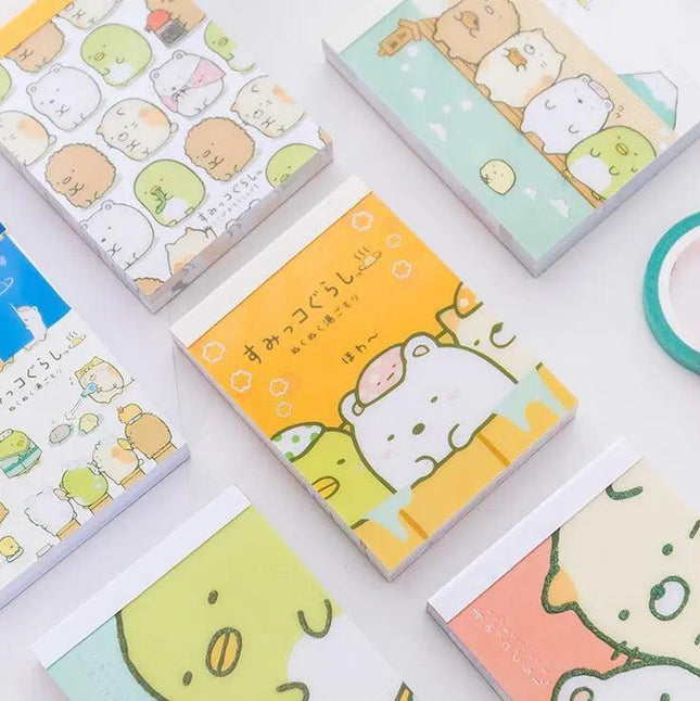 Sumikko Gurashi Adorable Custom Mini Notebook with DIY Soft Cover and 100 Pages