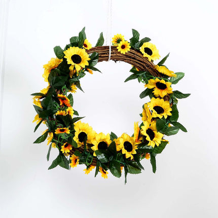 AliKopy 6.5ft Artificial Silk Sunflower Table Garland, Durable & Lifel
