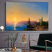 Sailboat Sunset Seascape Canvas Art - Nautical Elegance for Stylish Home Decor
