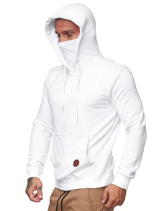 Men's Urban Chic Hoodie and Long Sleeve Tee Set with Mask