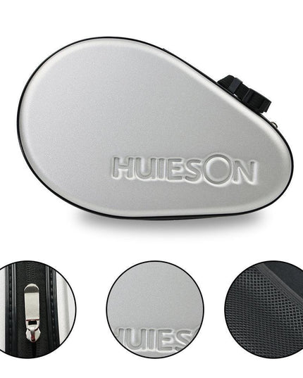 Elegant Faux Leather & Velvet Paddle Storage Case for Table Tennis Racket