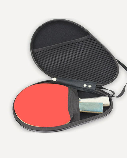 Elegant Faux Leather & Velvet Paddle Storage Case for Table Tennis Racket
